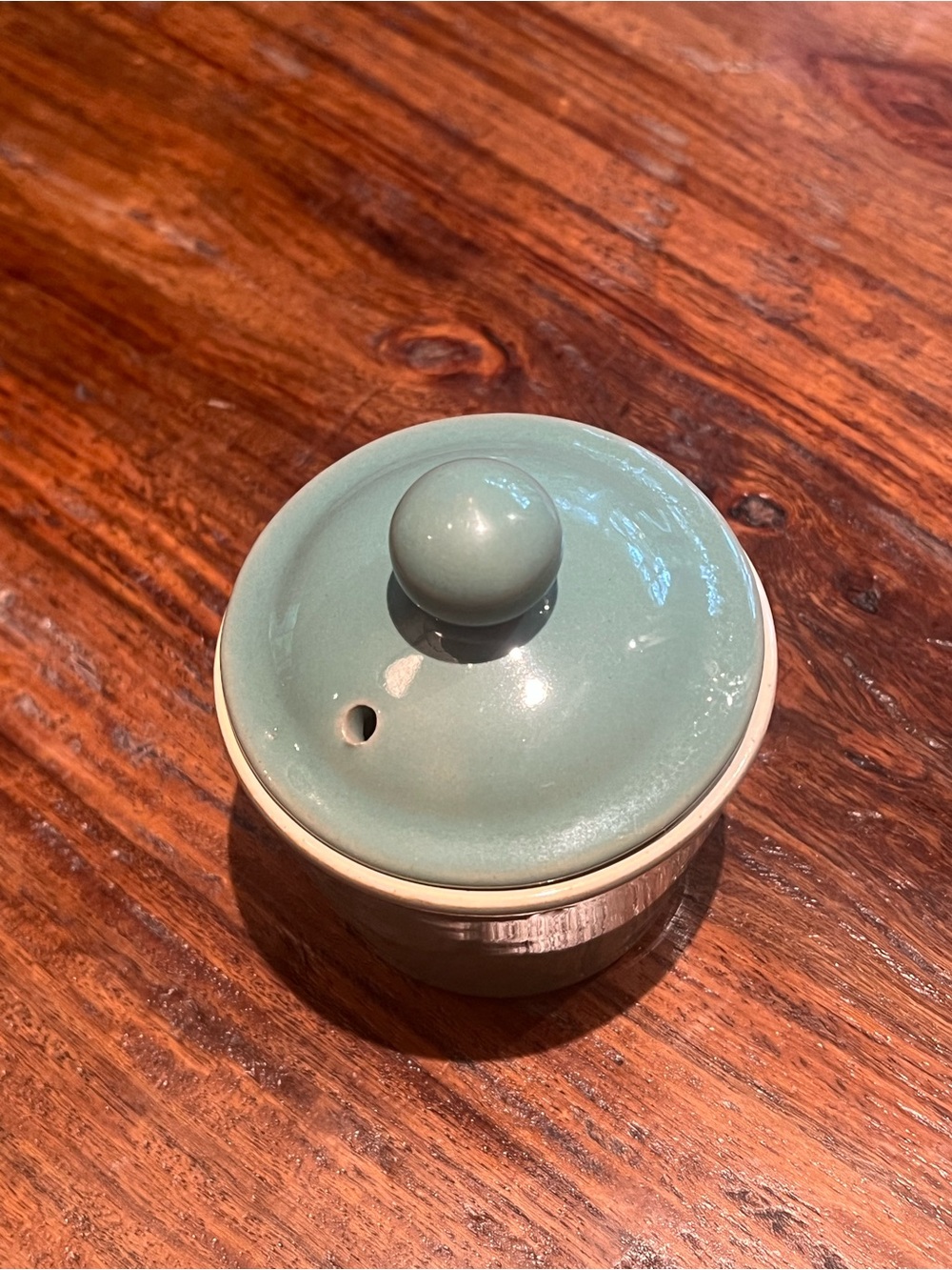 Sage Green vintage Denby Stoneware Dish with Lid, made in England